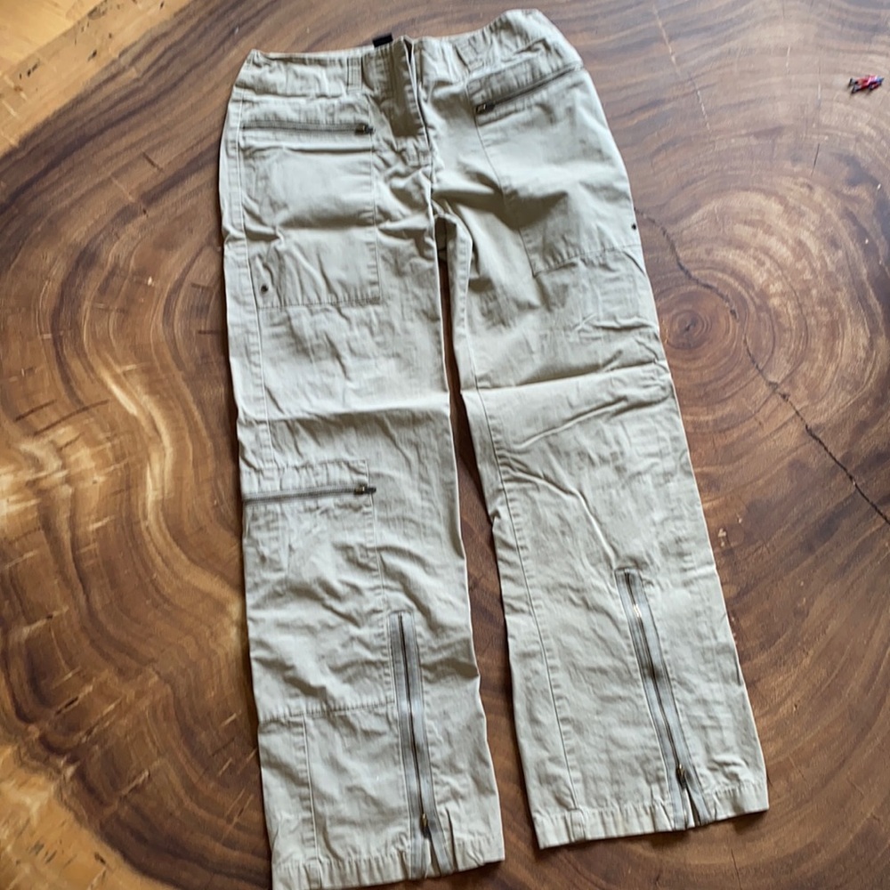 The Limited cargo zipper style wide leg pants